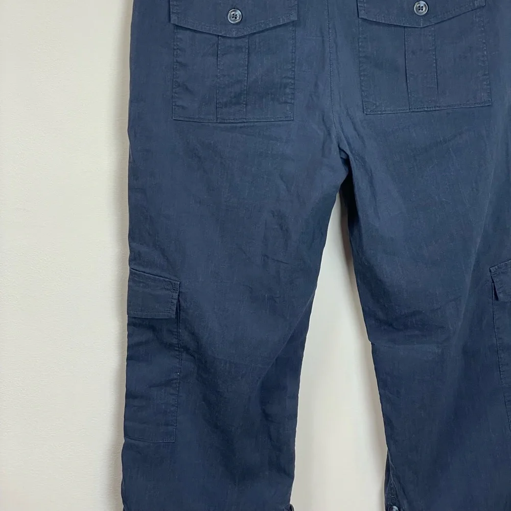 Banana Republic Linen Cargo Pants sz 4